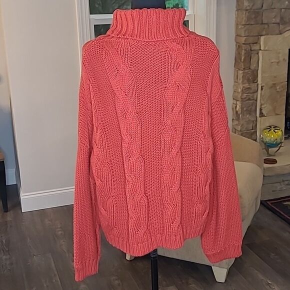 Red Turtleneck Sweater  - Picture 3 of 5